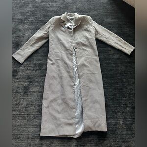 Nasty Gal Long Sleeve Gray Dress